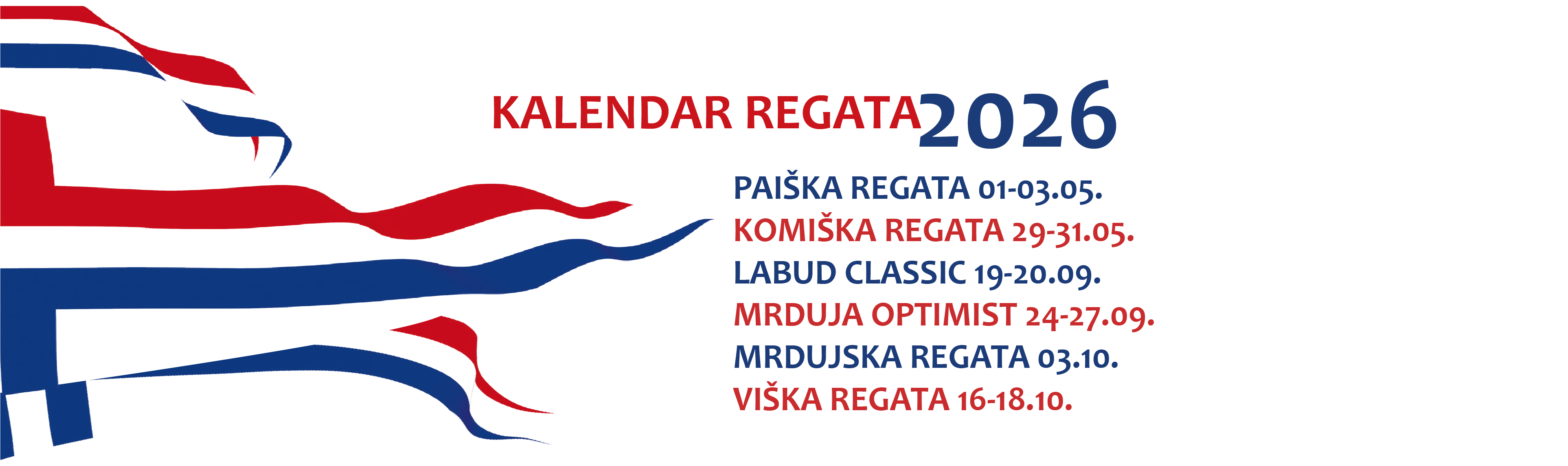 Kalendar regata 2026